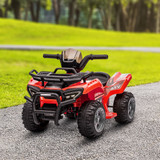Dječiji električni quad 6 V, vožnja naprijed, crveni