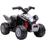 Dječiji električni quad s LED farom i trubom, za uzrast 1,5–3 godine, crni