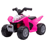 Dječiji električni quad s LED svjetlom i sirenom, roza