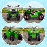 Dječiji električni quad, 2,5 km/h, naprijed i nazad, 18–36 mjeseci, zeleni