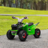 Dječiji električni quad, 2,5 km/h, naprijed i nazad, 18–36 mjeseci, zeleni