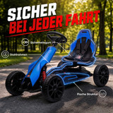 Dječiji električni go-kart s dvije brzine do 5 km/h, plavi