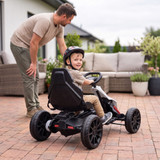 Dječiji električni go-kart s 2 brzine i sigurnosnim pojasom, bijeli