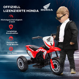 Dječiji električni motocikl na tri točka, 3 km/h, zvučni efekti, crveni