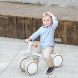 Bicikl bez pedala za djecu od 1 do 3 godine, podesivo sjedište, smeđi/bijeli