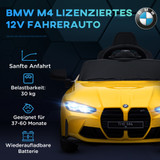 Dječiji električni auto s daljinskim upravljačem, zvukom i svjetlima, žuti
