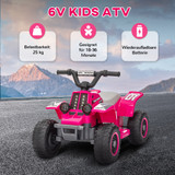 Dječiji električni quad na akumulator, vožnja naprijed i nazad, LED farovi, roza
