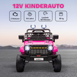 Dječiji električni auto 12V s daljinskim upravljačem, 2 motora, roze
