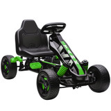 Dječiji gokart na pedale s kočnicom i slobodnim hodom, zeleni