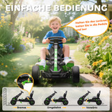 Dječiji gokart na pedale s kočnicom i slobodnim hodom, zeleni