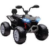 Dječiji električni quad 24V s farovima, USB priključkom i MP3 funkcijom, crni