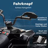 Dječiji električni quad 24V s farovima, USB priključkom i MP3 funkcijom, crni