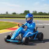 Dječiji električni go-kart 24 V za vožnju i drift, plavi