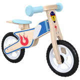 Dječiji bicikl bez pedala s podesivim sjedištem, boja drveta
