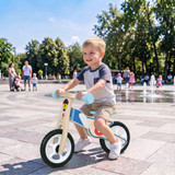 Dječiji bicikl bez pedala s podesivim sjedištem, boja drveta