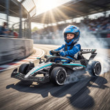 Dječiji električni go-kart 12 V s daljinskim upravljačem, crni
