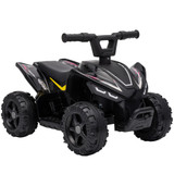 Dječiji električni quad 6 V s litijumskom baterijom, 18–48 mjeseci, crni