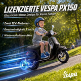 Dječiji električni motocikl 12 V s pomoćnim točkićima, crni