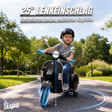 Dječiji električni motocikl 12 V s pomoćnim točkićima, crni