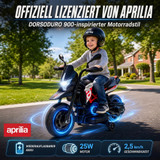 Dječiji električni motocikl 6 V s pomoćnim točkićima i muzikom, crveni
