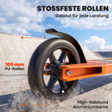 Trotinet za trikove s aluminijskom platformom i Y-upravljačem 360°, narandžasti