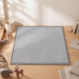 Podloga za igru i puzanje za bebe 127 × 127 × 3 cm, svijetlosiva