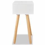 Noćni Ormarići 2 kom Masivna Borovina 40x30x61 cm Bijeli Noćni Ormarići 2 kom Masivna Borovina 40x30x61 cm Bijeli