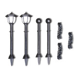 Lanac ograda sa 2 LED solarne lampe i 2 stupa Lanac ograda sa 2 LED solarne lampe i 2 stupa