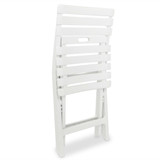 3-dijelni sklopivi bistro set plastični bijeli