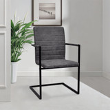 Blagovaonske Stolice 6 kom Cantilever Sive