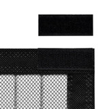 Mreža protiv insekata čičak trakom i magnetom 2 kom 210 x 100 cm Crna