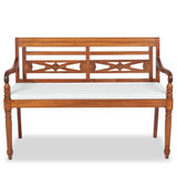 Batavia klupa s jastucima 120 cm tikovina Batavia klupa s jastucima 120 cm tikovina