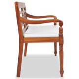 Batavia klupa s jastucima 120 cm tikovina Batavia klupa s jastucima 120 cm tikovina