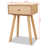 Noćni Ormarići 2 kom Masivna Borovina 40x30x61 cm Smeđi Noćni Ormarići 2 kom Masivna Borovina 40x30x61 cm Smeđi