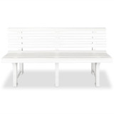 Vrtna klupa 145,5 cm plastična bijela Vrtna klupa 145,5 cm plastična bijela