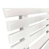 Vrtna klupa 145,5 cm plastična bijela Vrtna klupa 145,5 cm plastična bijela