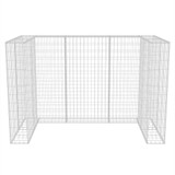 Gabionska ograda za dvije kante za otpad čelična 180x100x120 cm