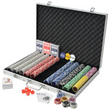 Set za Poker s 1000 Laserskih Žetona Aluminijum Set za Poker s 1000 Laserskih Žetona Aluminijum