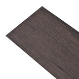 Samoljepljive podne obloge PVC 5,02 m² 2 mm tamno smeđe