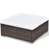 Vrtni Sofa Set 17 Kom Poli Ratan Smeđi