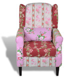 Fotelja Patchwork Dizajn Tkanina Fotelja Patchwork Dizajn Tkanina