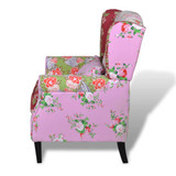 Fotelja Patchwork Dizajn Tkanina Fotelja Patchwork Dizajn Tkanina