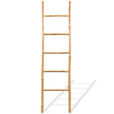 Držač za Ručnike s 5 Prečki od Bambusa 150 cm