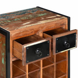 Stalak za vino za 16 boca od masivnog obnovljenog drva