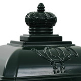 Poštanski sandučić sa stupom u vintage stilu nehrđajući zeleni