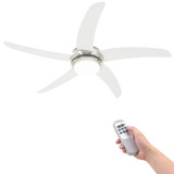 Ukrasni stropni ventilator sa svjetlom 128 cm bijeli Ukrasni stropni ventilator sa svjetlom 128 cm bijeli