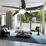 Ukrasni stropni ventilator sa svjetlom 128 cm smeđi Ukrasni stropni ventilator sa svjetlom 128 cm smeđi