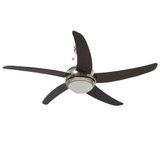 Ukrasni stropni ventilator sa svjetlom 128 cm smeđi Ukrasni stropni ventilator sa svjetlom 128 cm smeđi