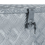 Aluminijska kutija 110,5 x 38,5 x 40 cm srebrna