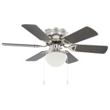 Ukrasni stropni ventilator sa svjetlom 82 cm tamnosmeđi Ukrasni stropni ventilator sa svjetlom 82 cm tamnosmeđi